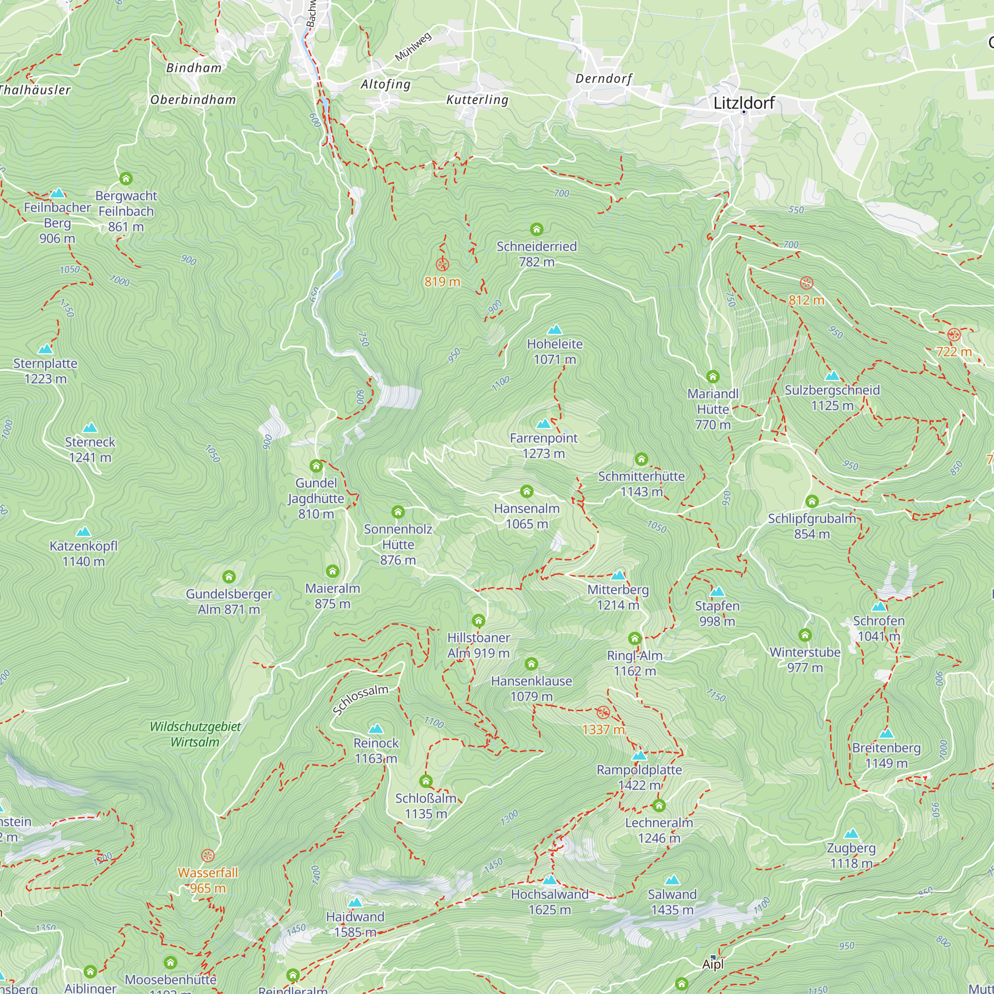 Walchalm map