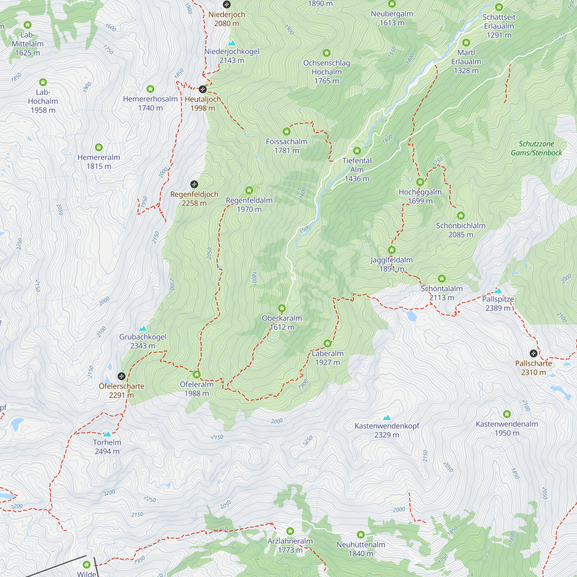 Weingrubhütte map