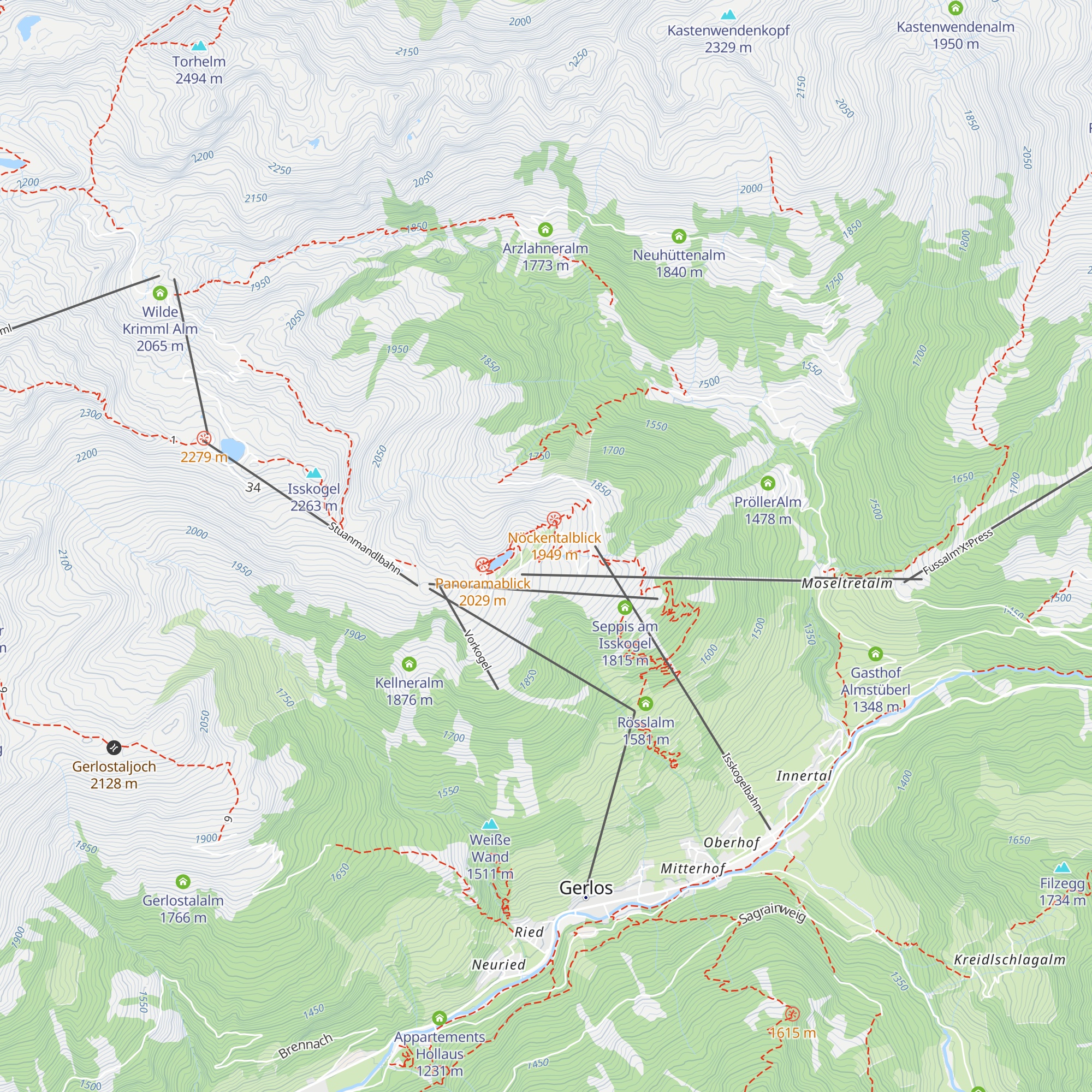 Latschenalm map