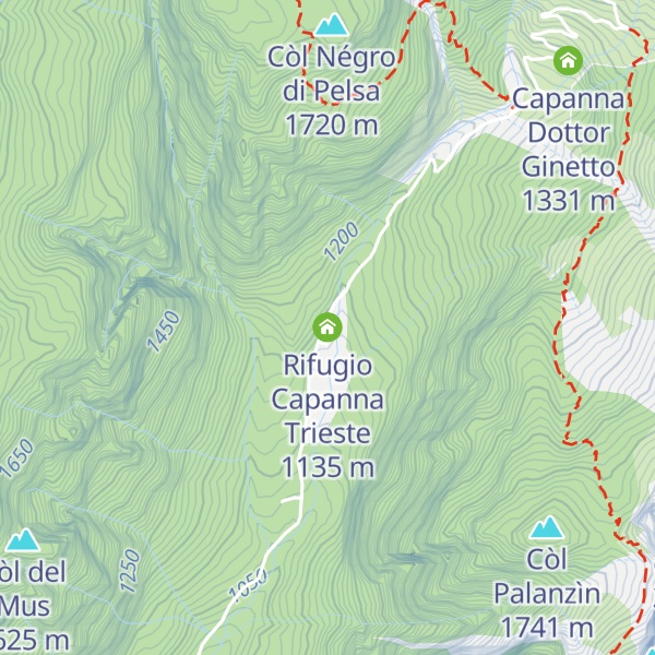 Map of Rifugio Capanna Trieste