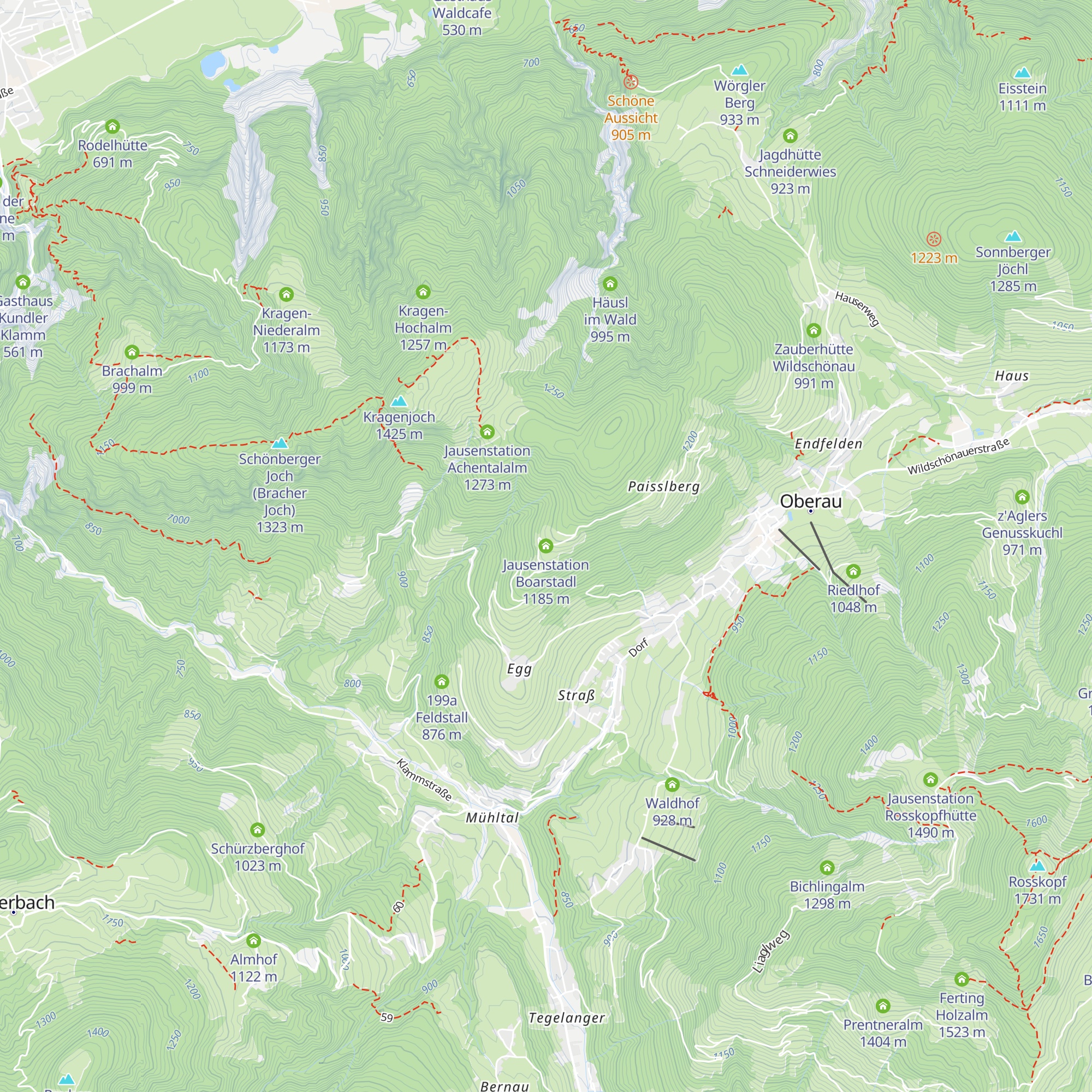Jausenstation Boarstadl map