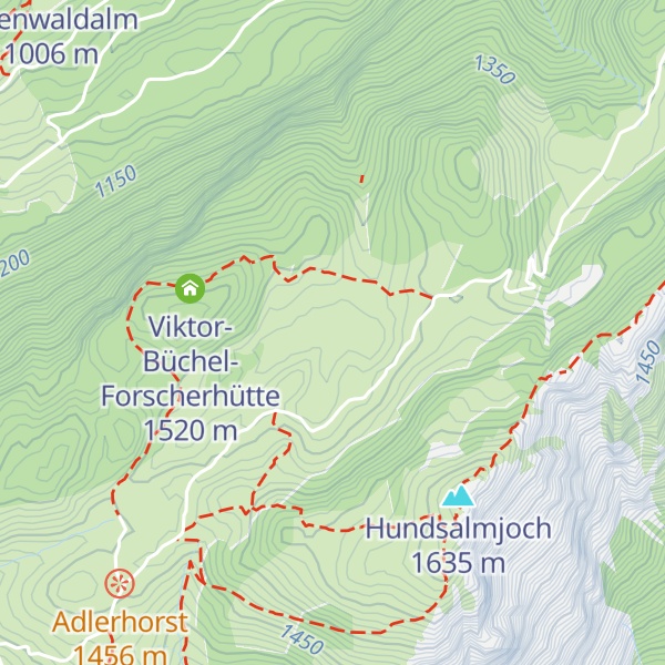 Map of Hundsalm
