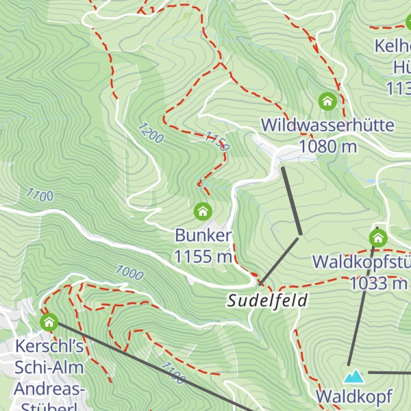 Map of Jugendherberge Bayrischzell-Sudelfeld