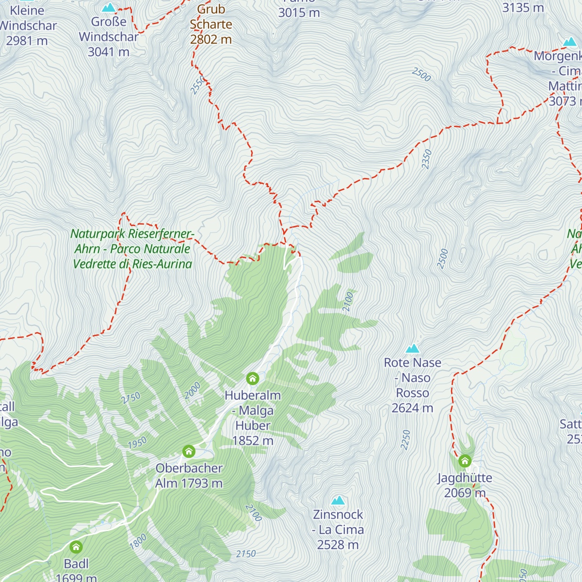 Unterwanger Alm map