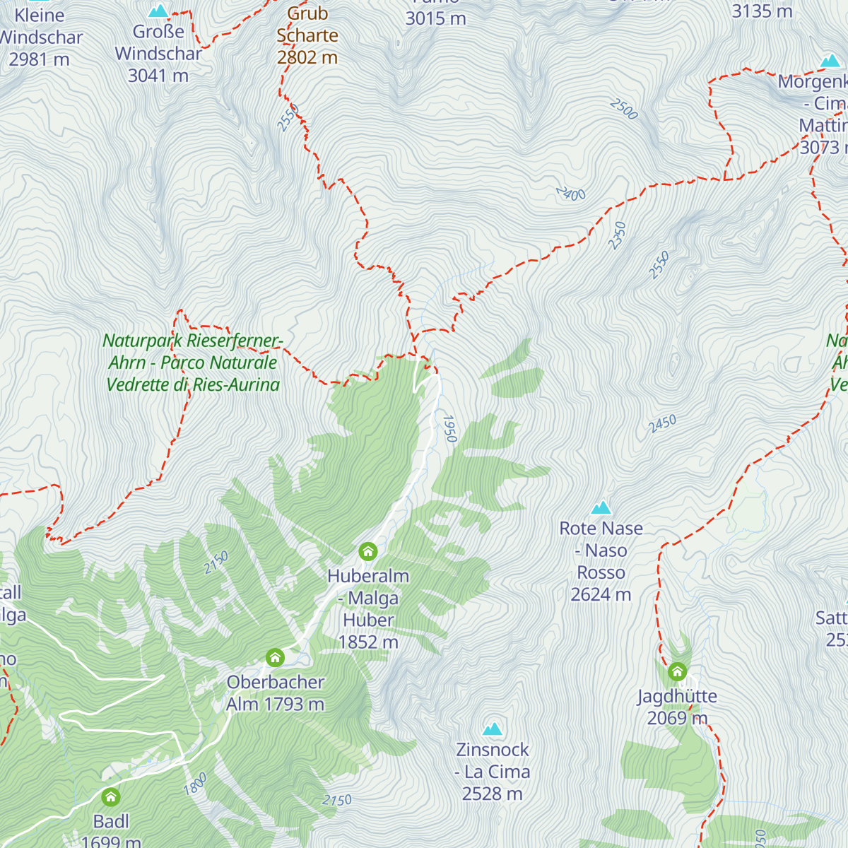 Unterwanger Alm map