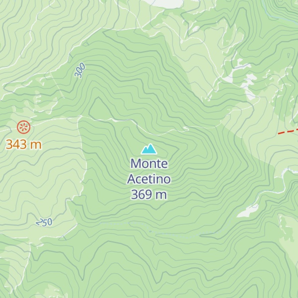 Map of Monte Acetino