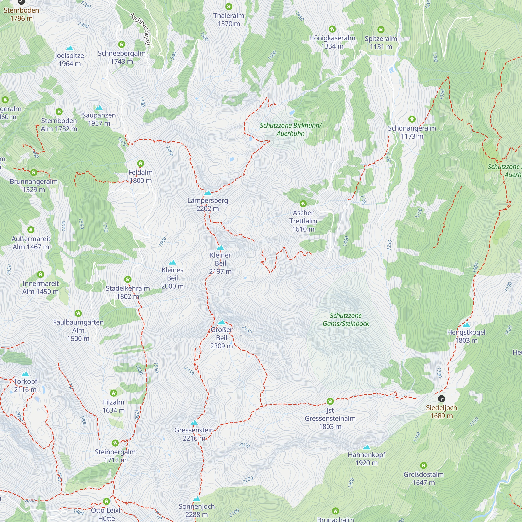 Seefeldalm map