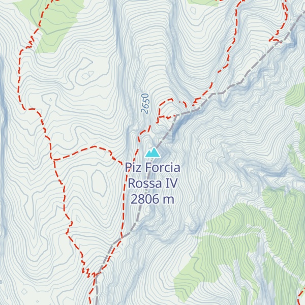 Map of Piz Forcia Rossa IV