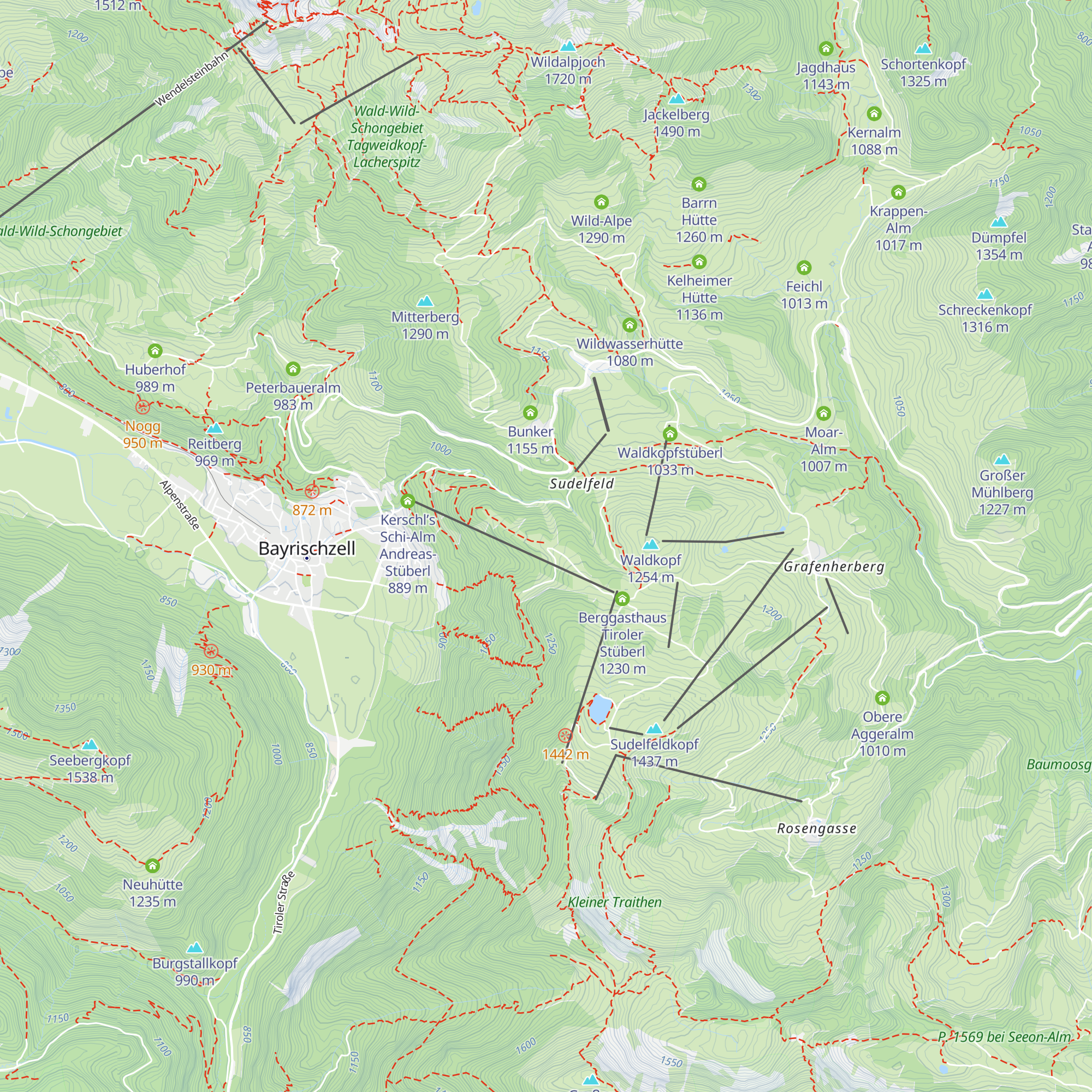 Alte Tanneralm map