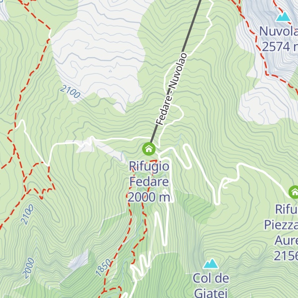 Map of Rifugio Fedare