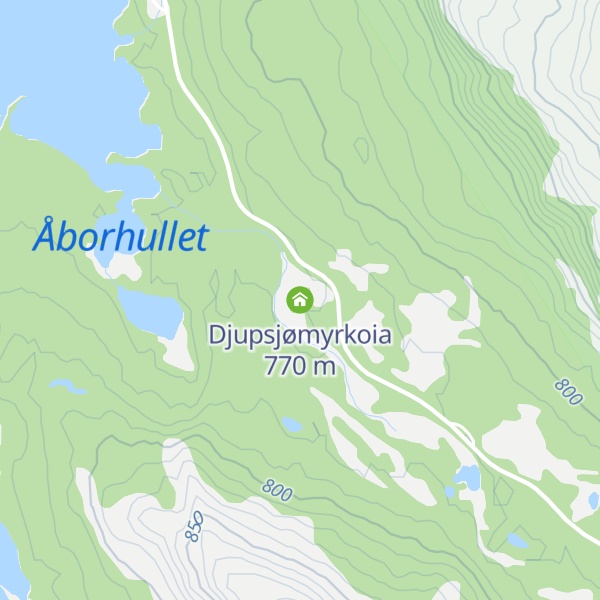 Map of Djupsjømyrkoia