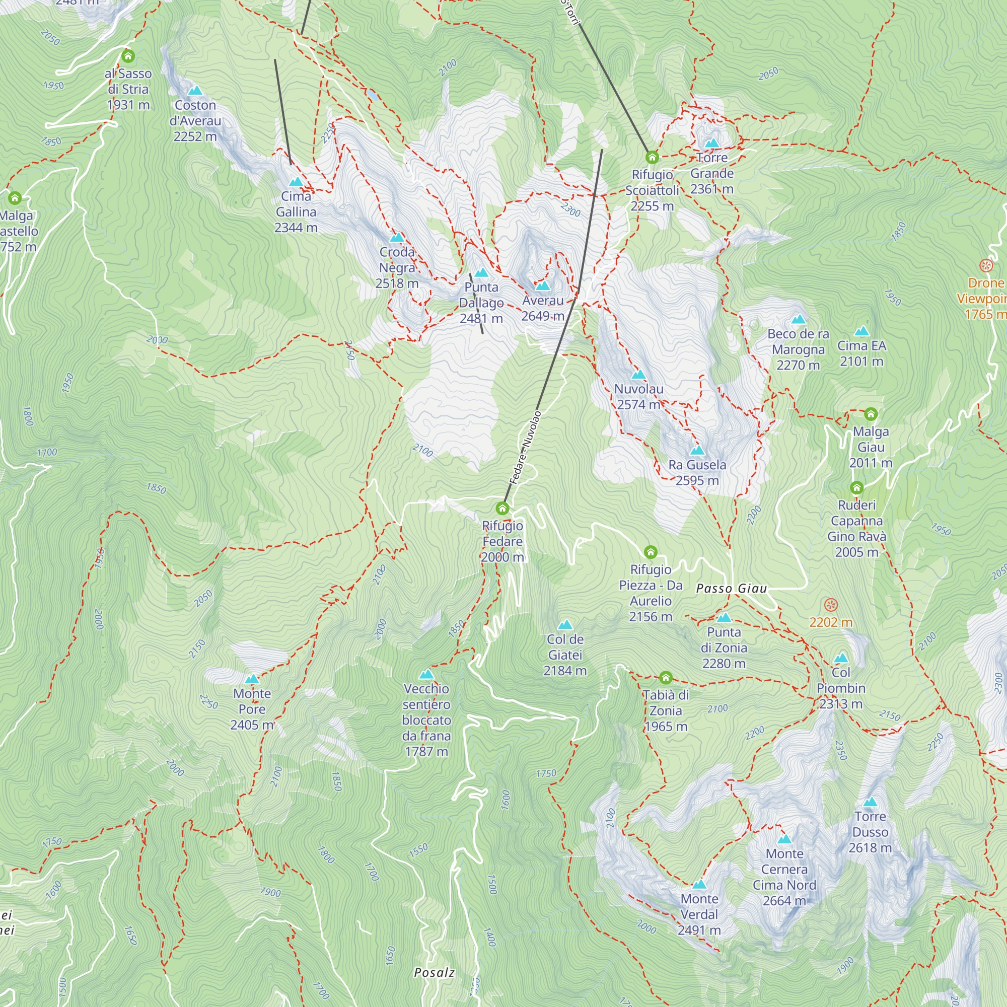 Stazione seggiovia a valle map