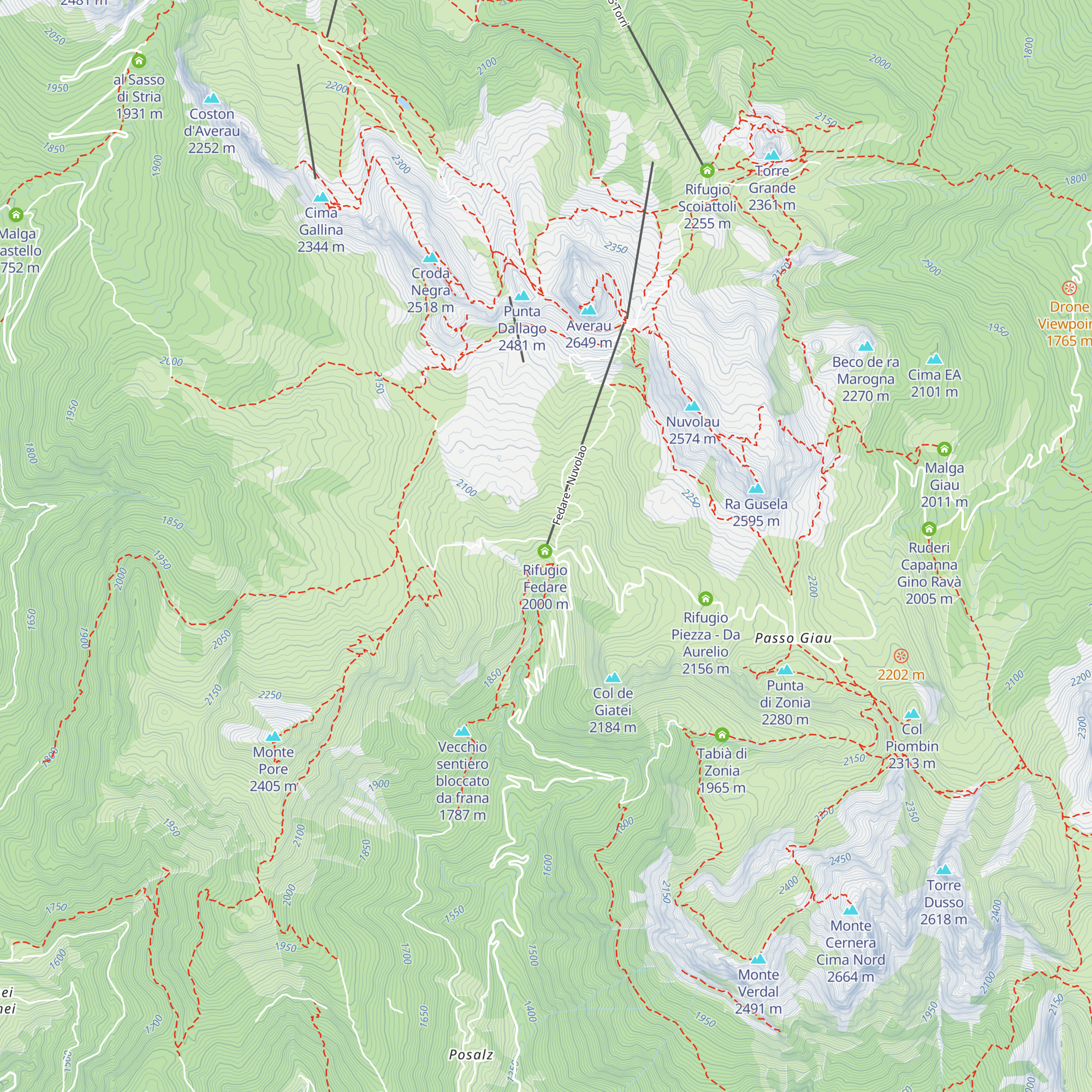Stazione seggiovia a valle map