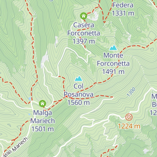 Map of Col Posanova