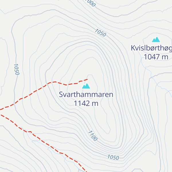 Map of Svarthammaren