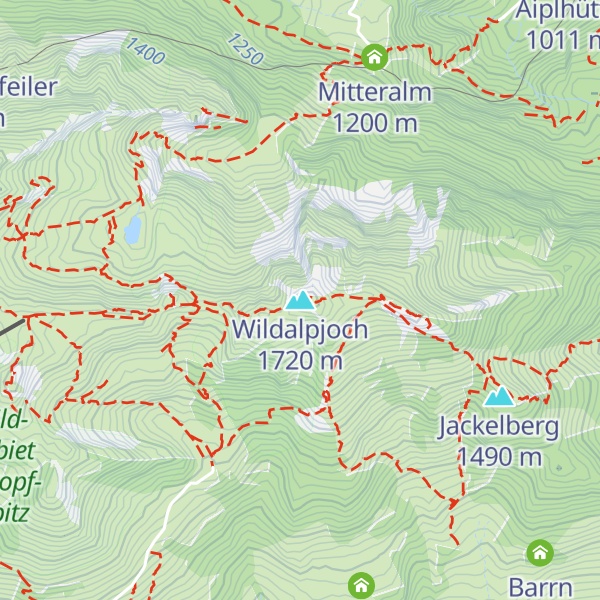 Map of Wildalpjoch