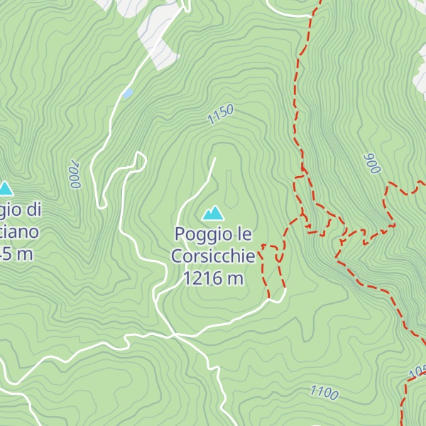 Map of Poggio le Corsicchie