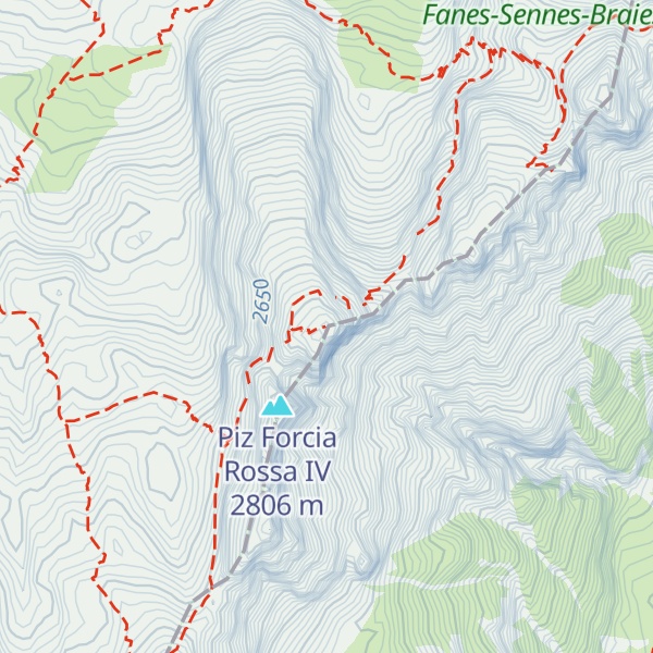 Map of Piz Forcia Rossa III