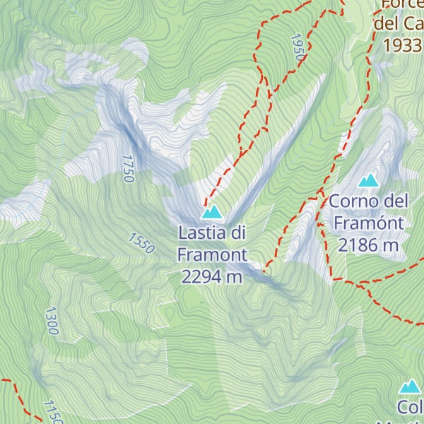 Map of Lastia di Framont