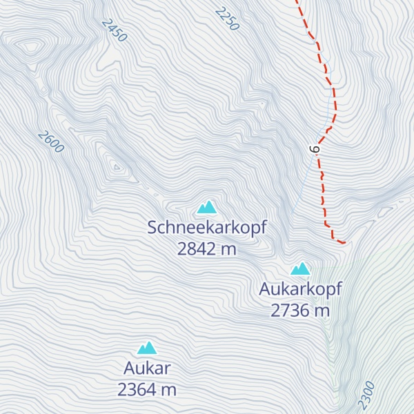 Map of Schneekarkopf