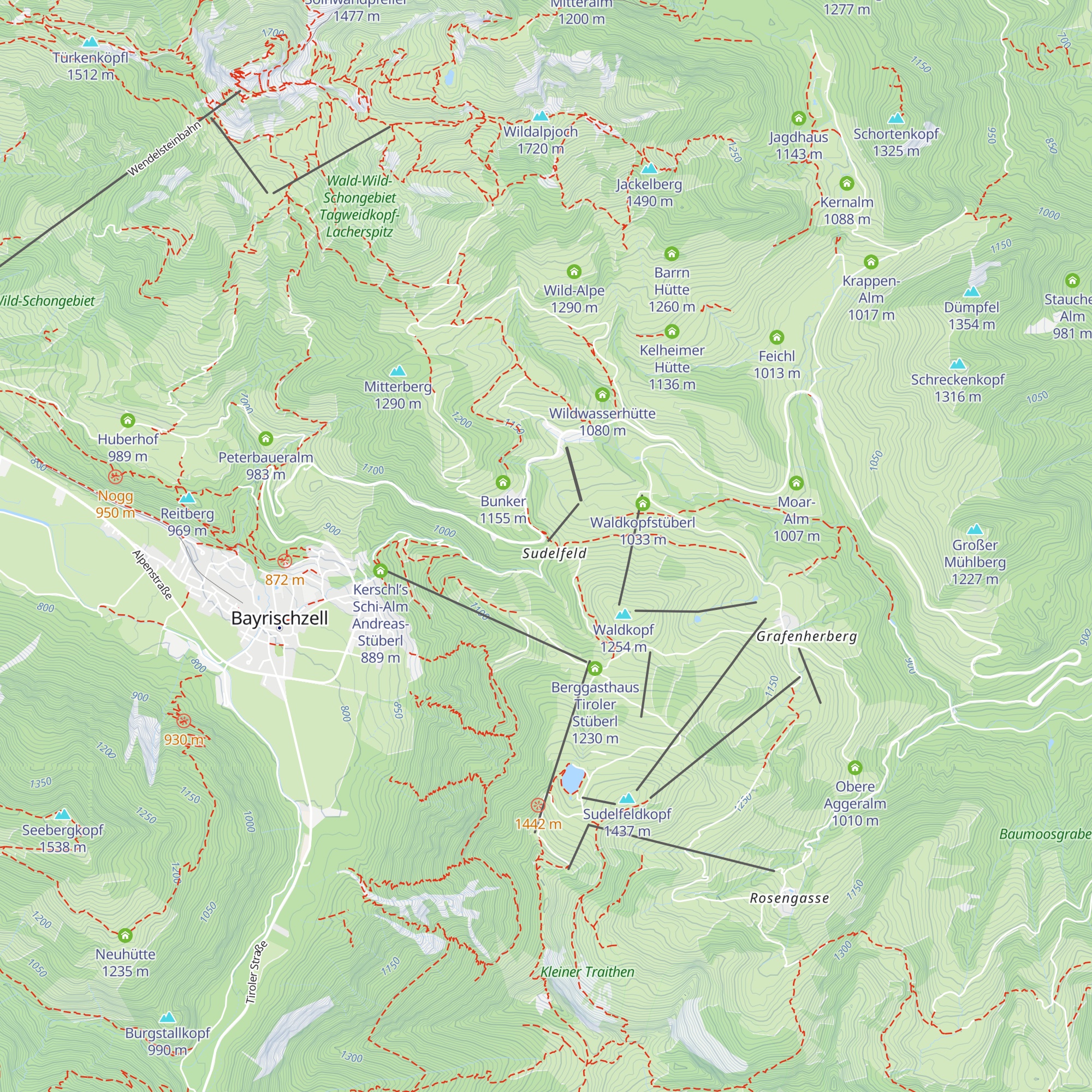Berghotel Sudelfeld map