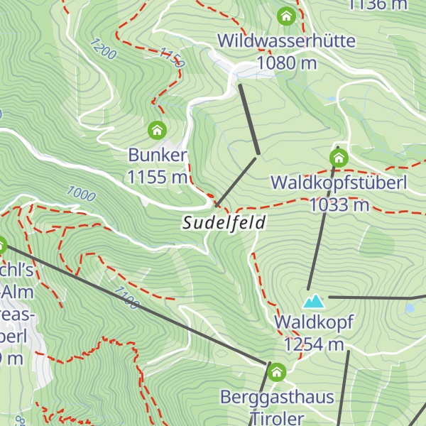 Map of Berghotel Sudelfeld