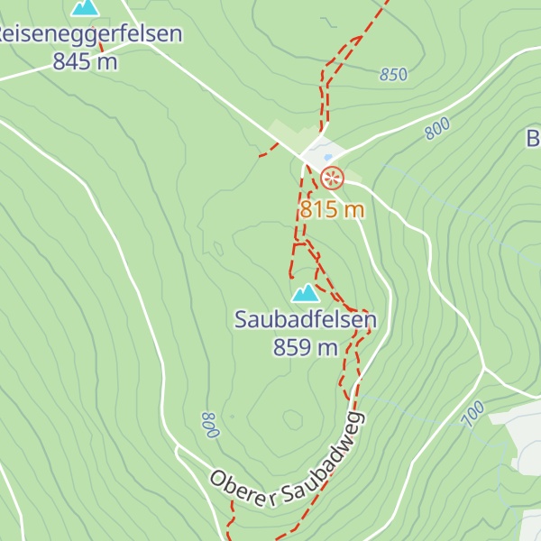 Map of Hoher Saubadfelsen