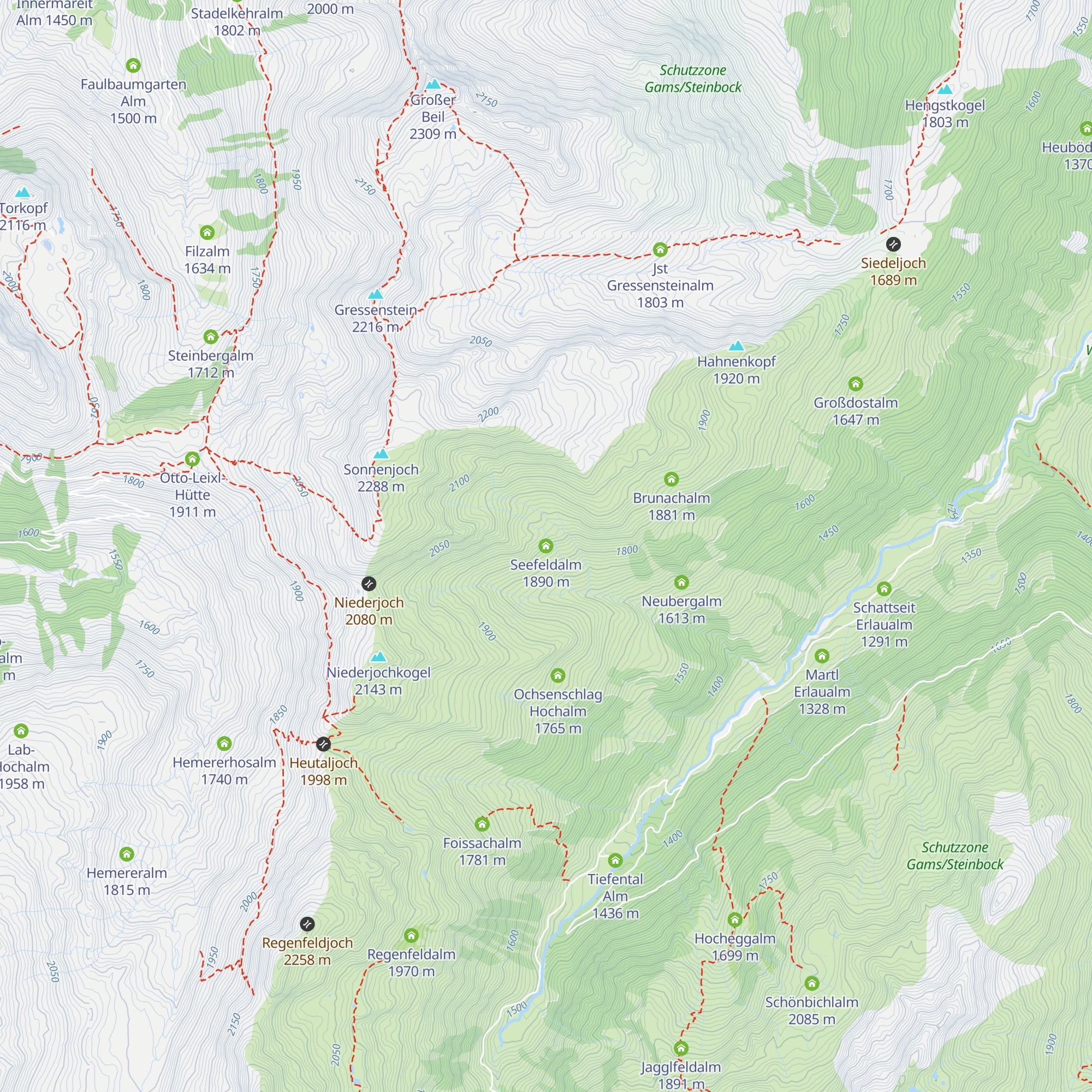 Seefeldalm map