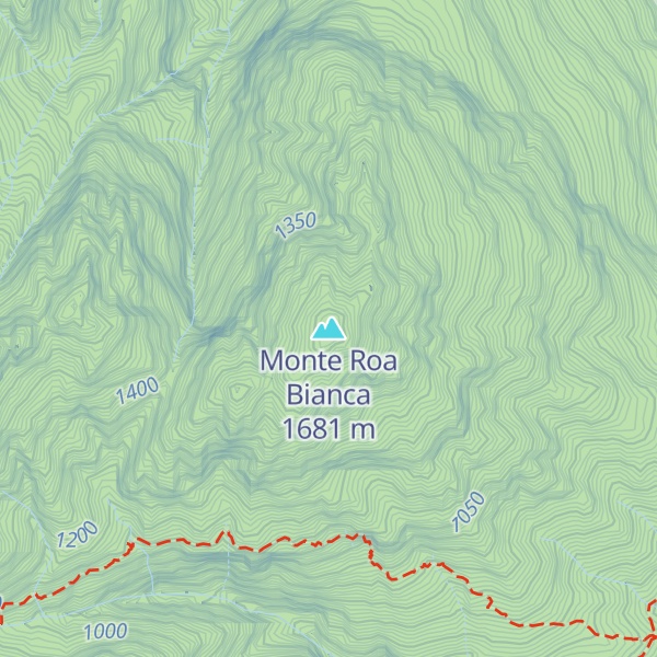 Map of Monte Roa Bianca