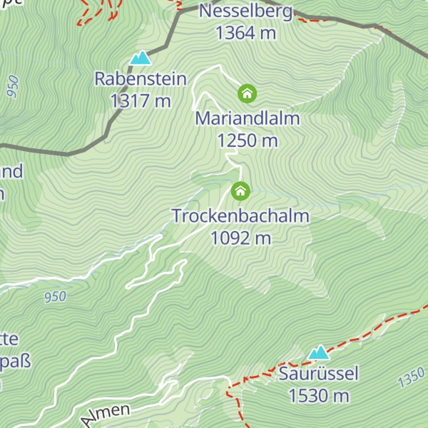 Map of Untere Trockenbachalm