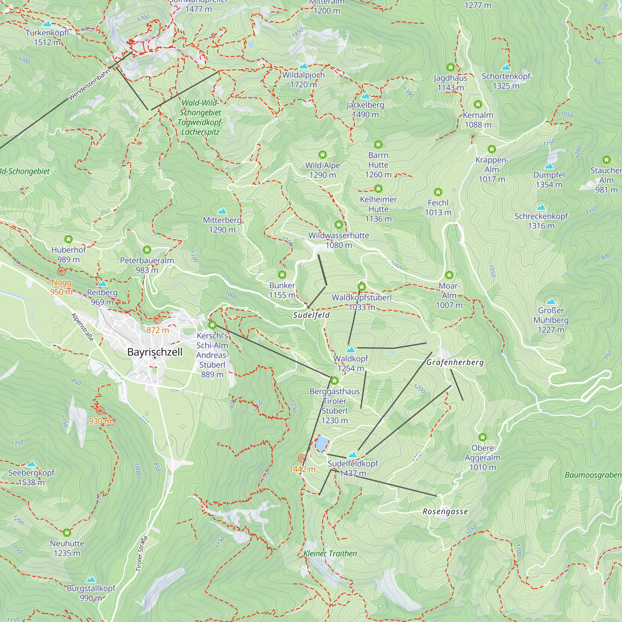 Brösel Alm map