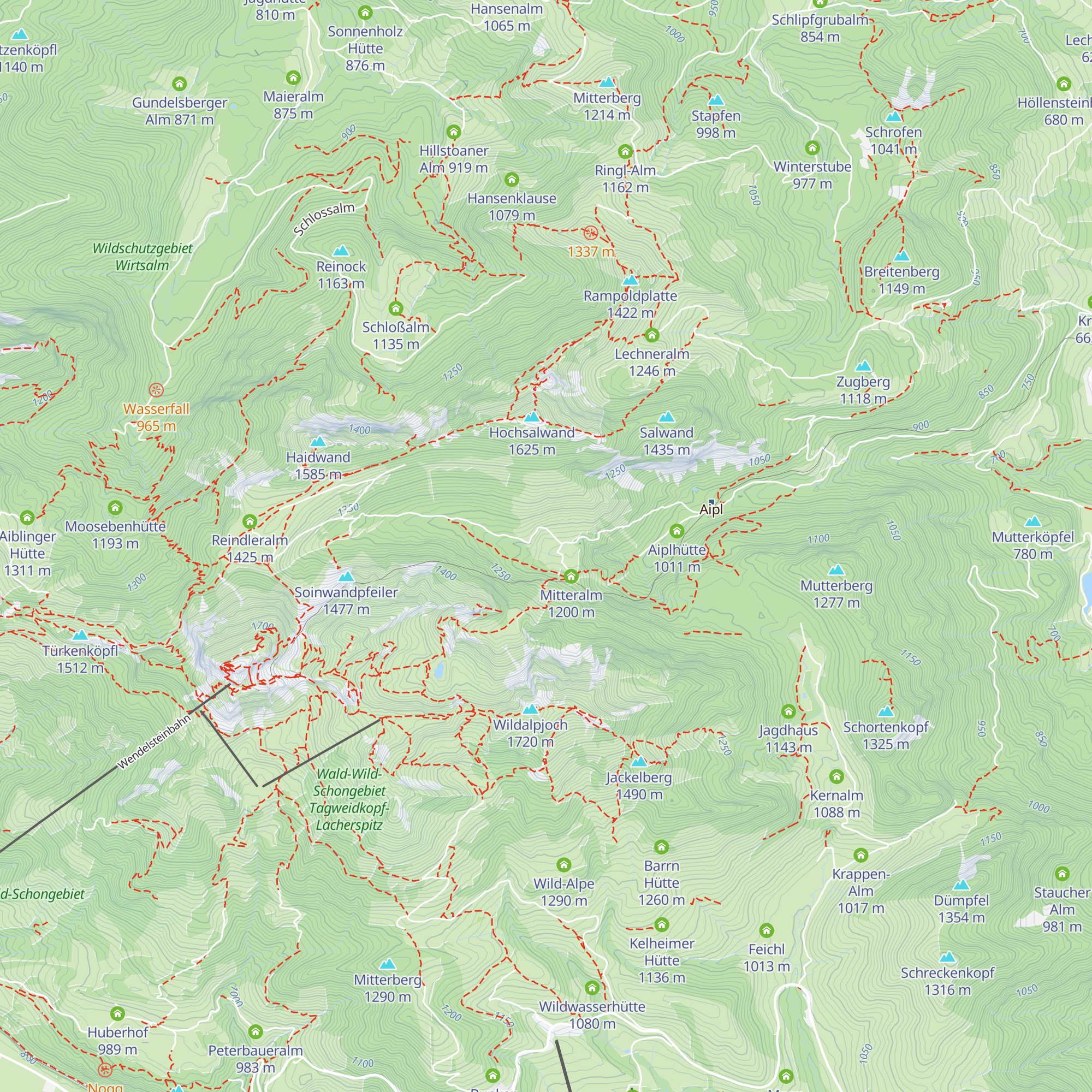 Mail Alm map