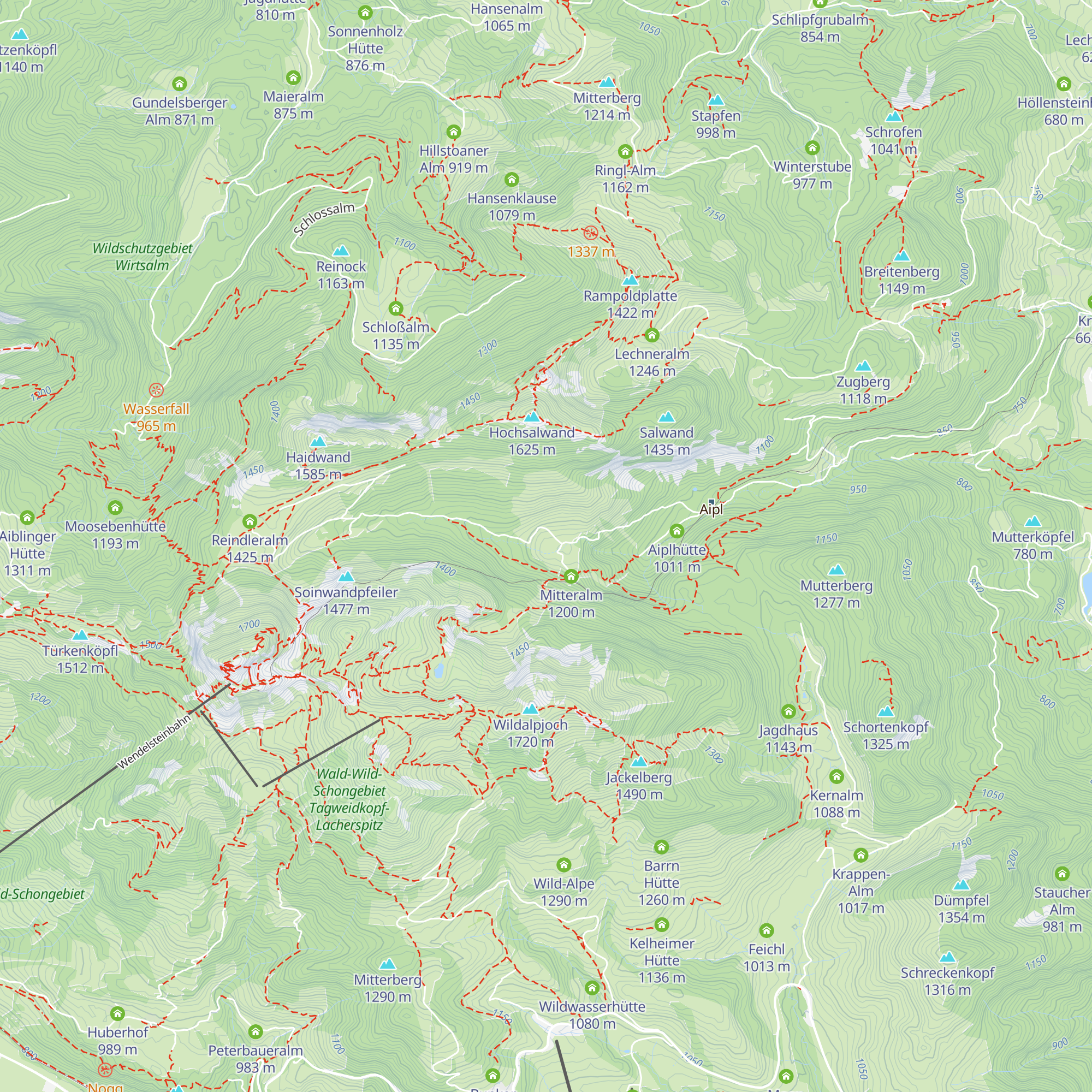 Mail Alm map