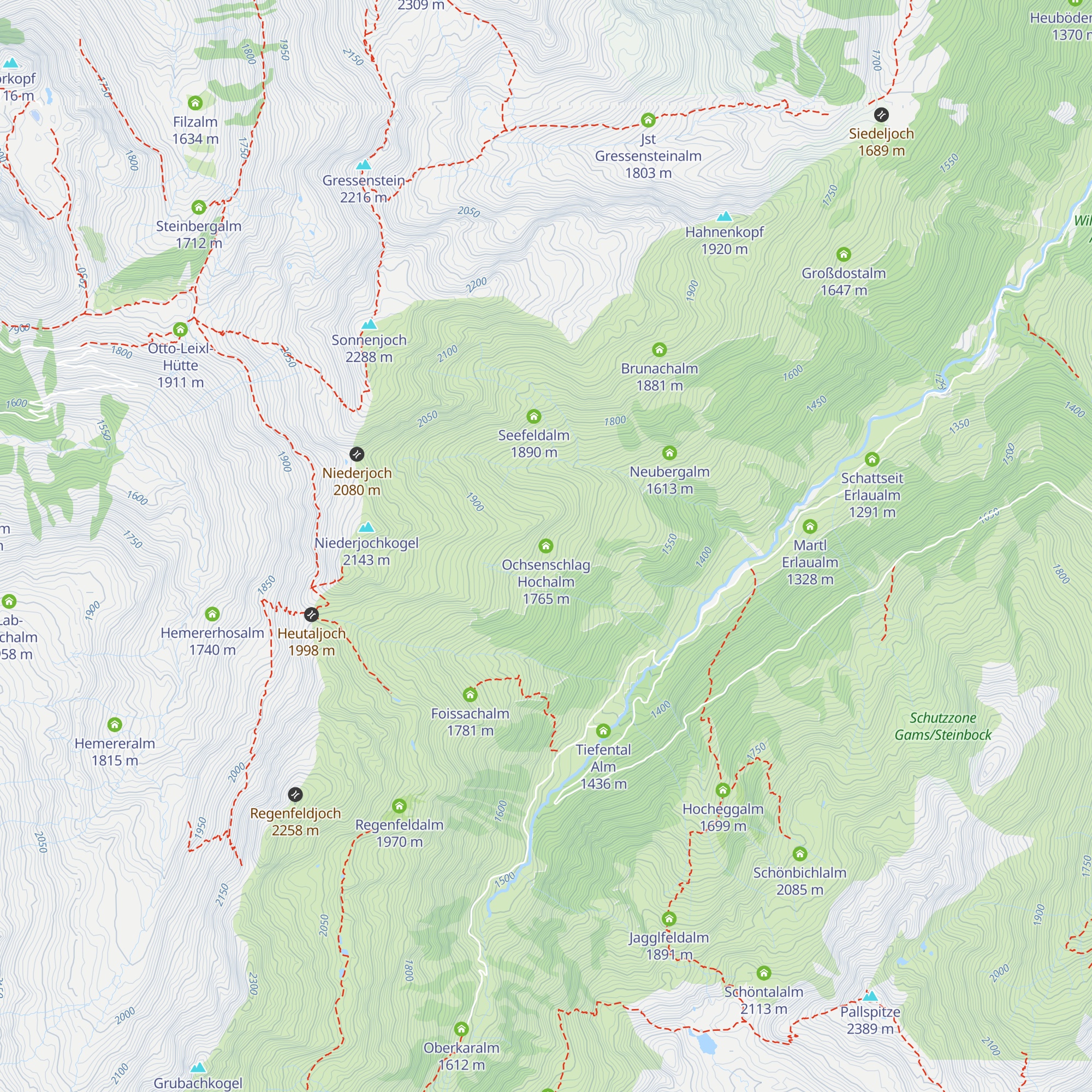Ochsenschlag Hochalm map