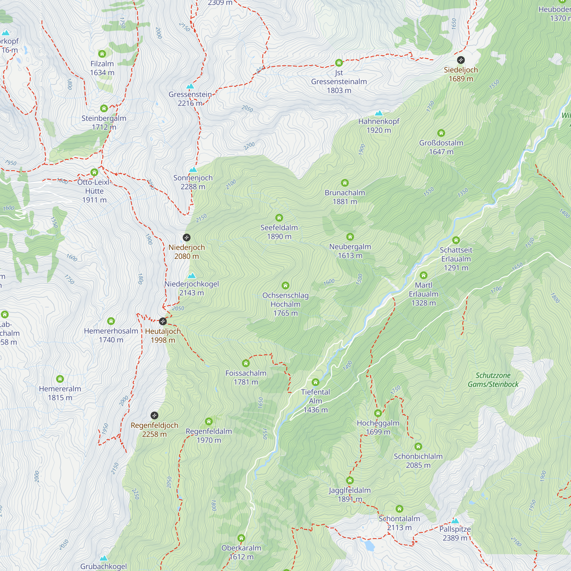 Ochsenschlag Hochalm map