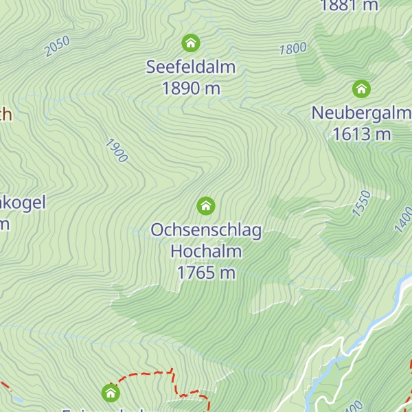Map of Ochsenschlag Hochalm