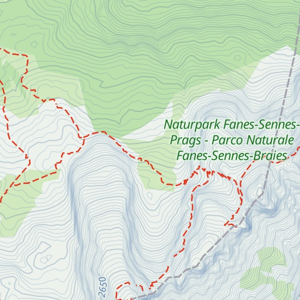 Map of Croda Vallone Bianco