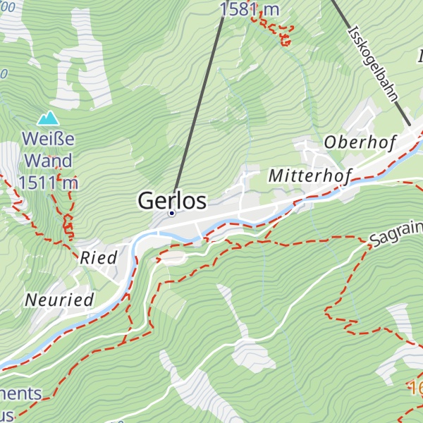 Map of Hotel Sportalm