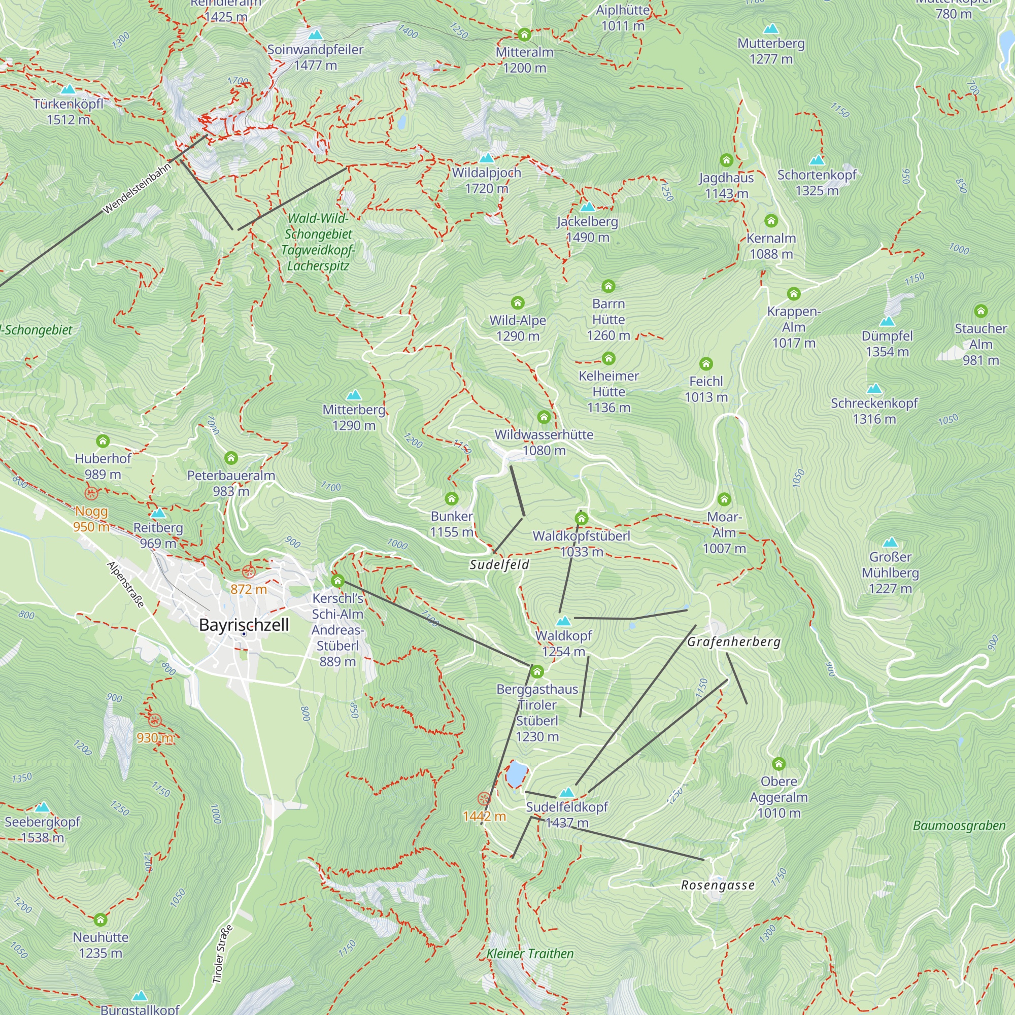 Lainthaler Alm map