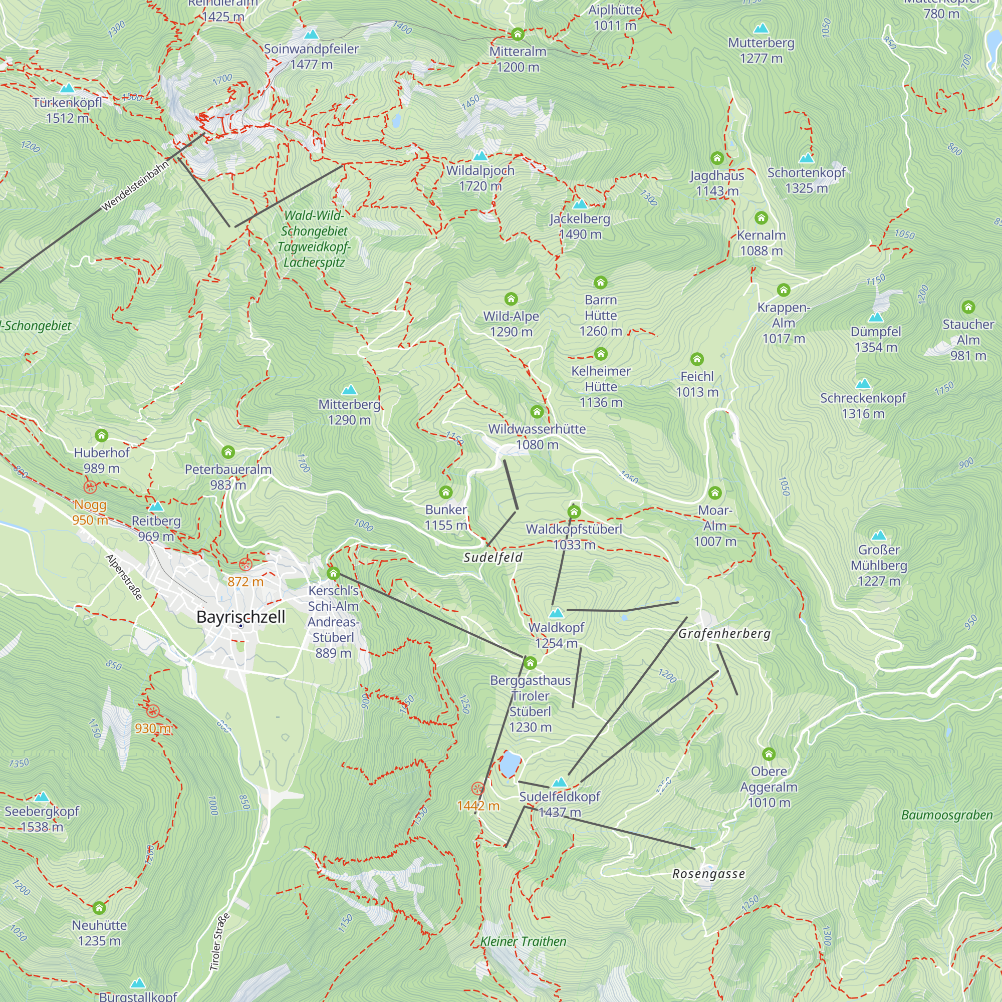Lainthaler Alm map