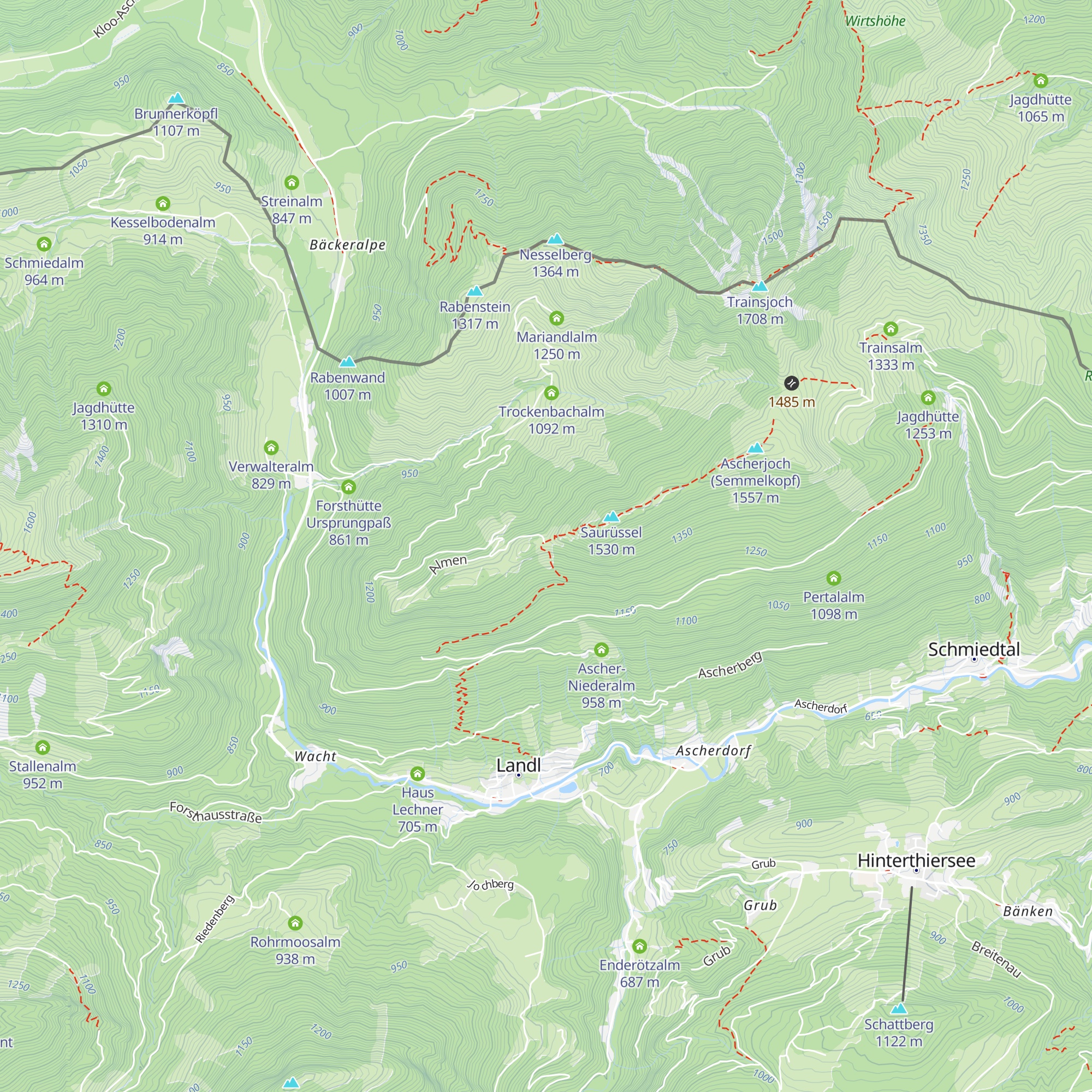 Ascherjochalm map