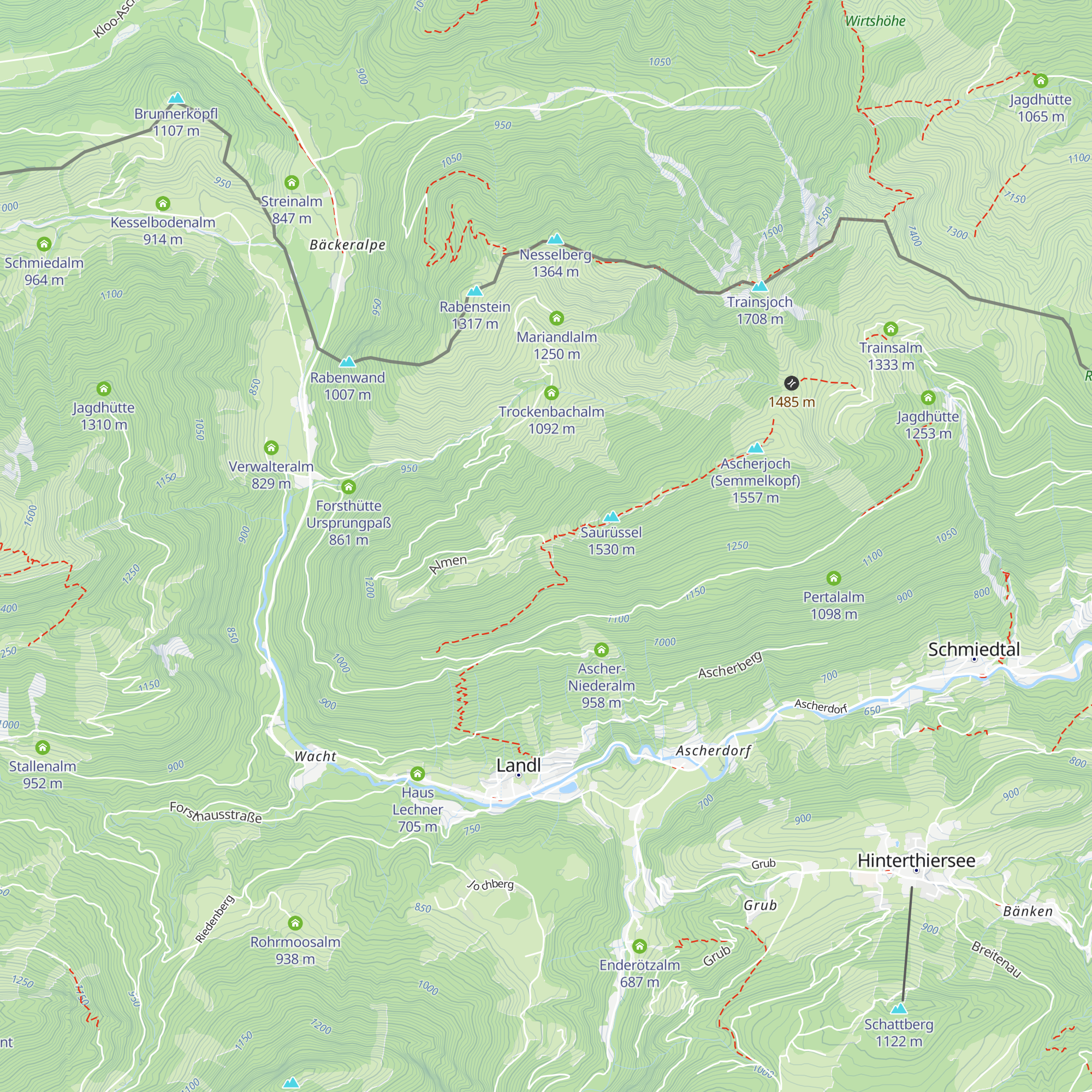 Ascherjochalm map