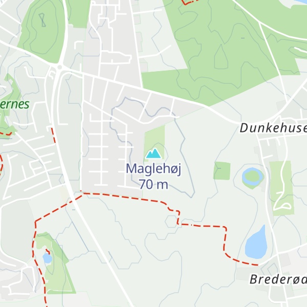 Map of Maglehøj