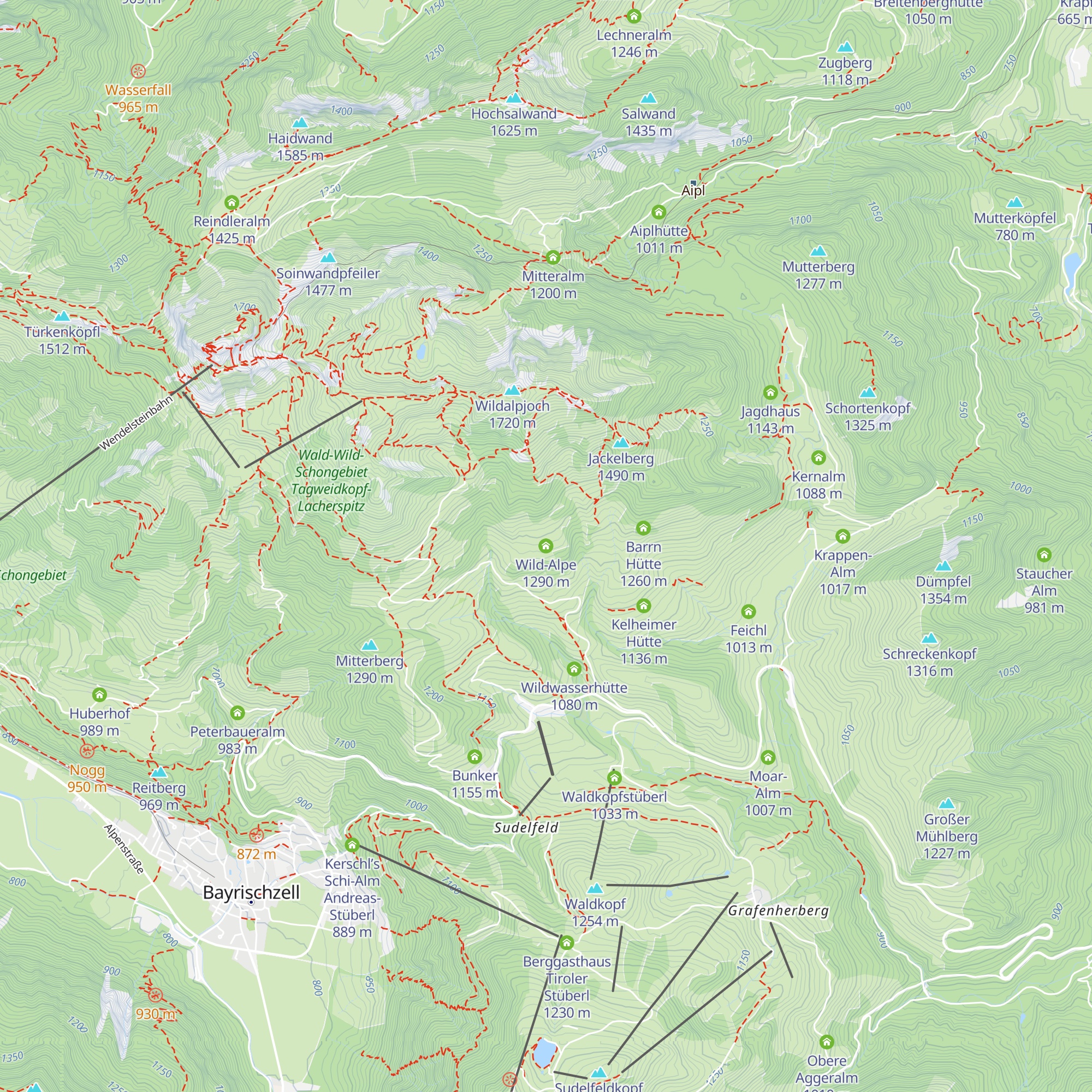 Wild-Alpe map