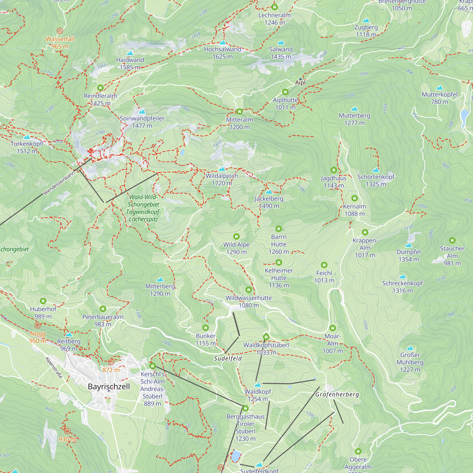 Wild-Alpe map