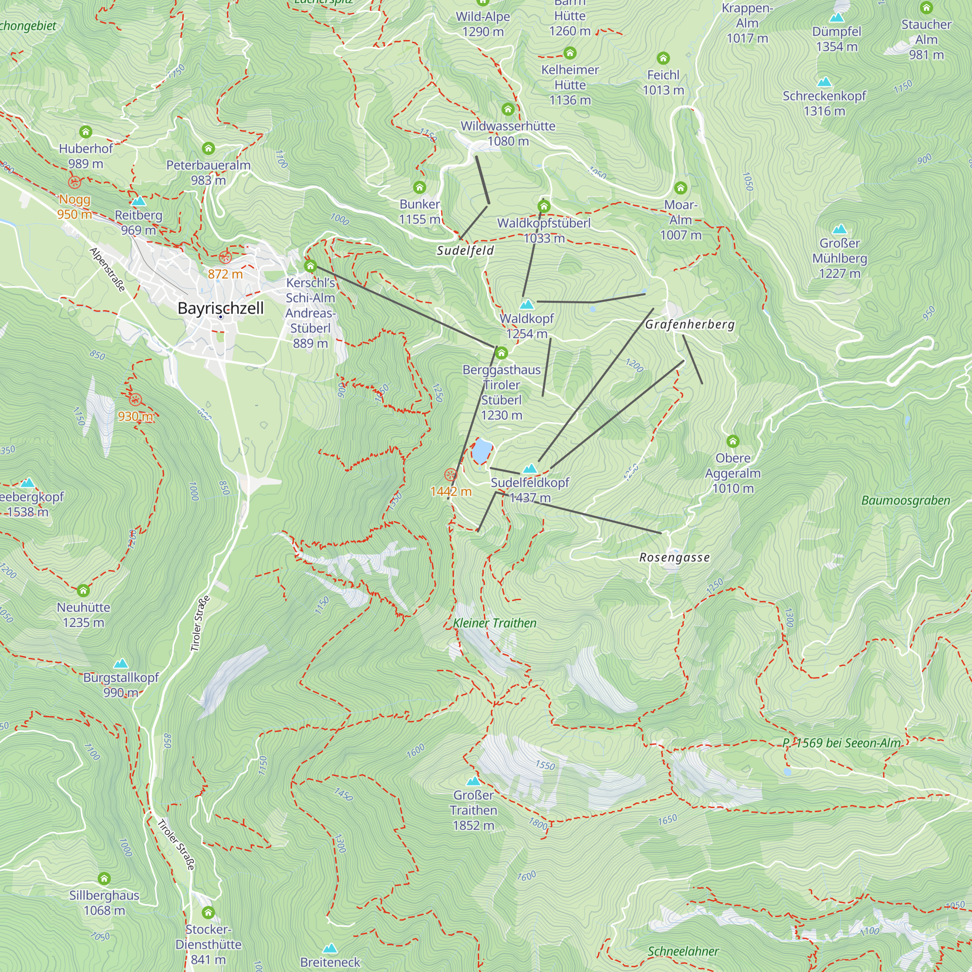 Berggasthaus Walleralm map