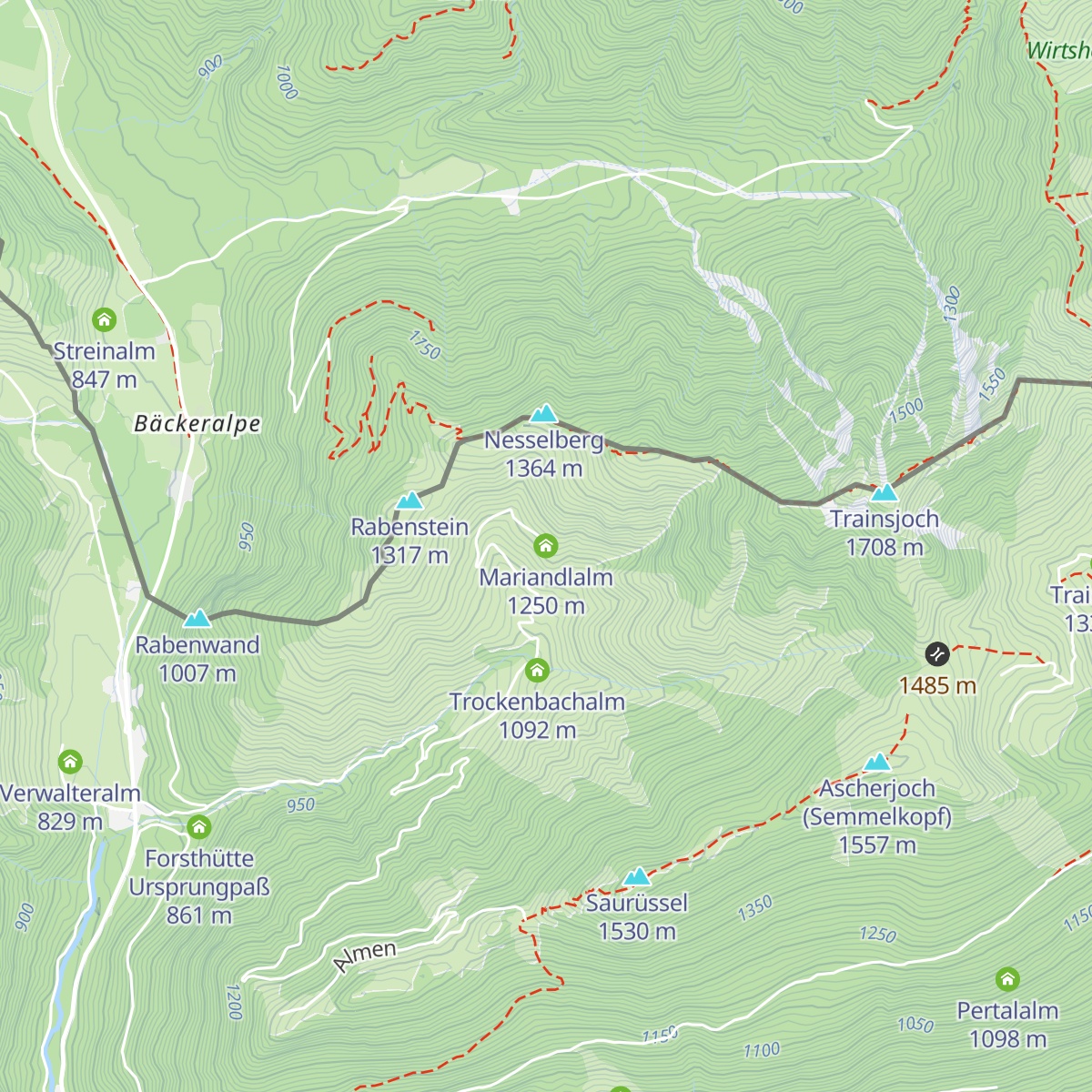 Mariandlalm map
