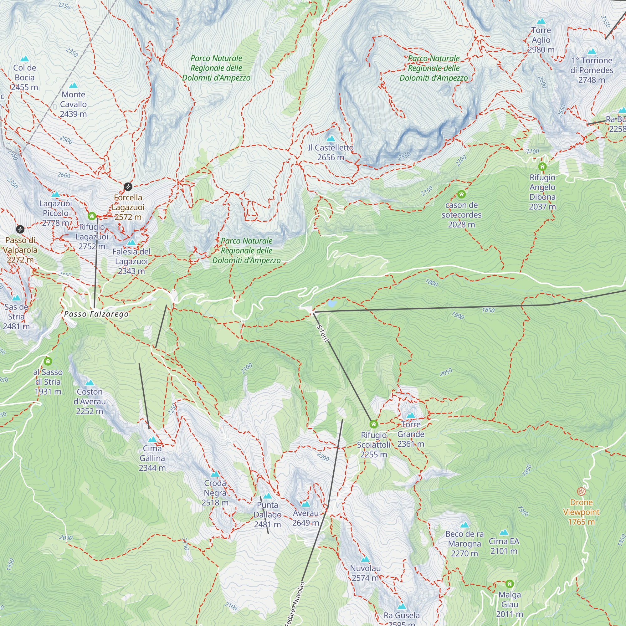 Baita Bai de Dònes map