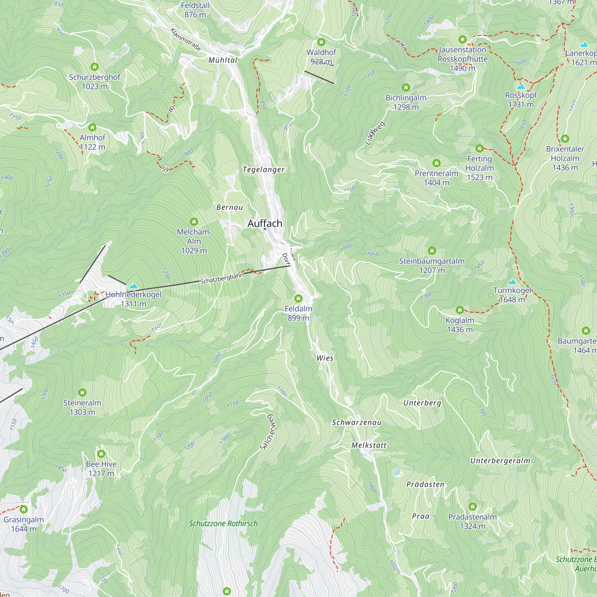 Feldalm map