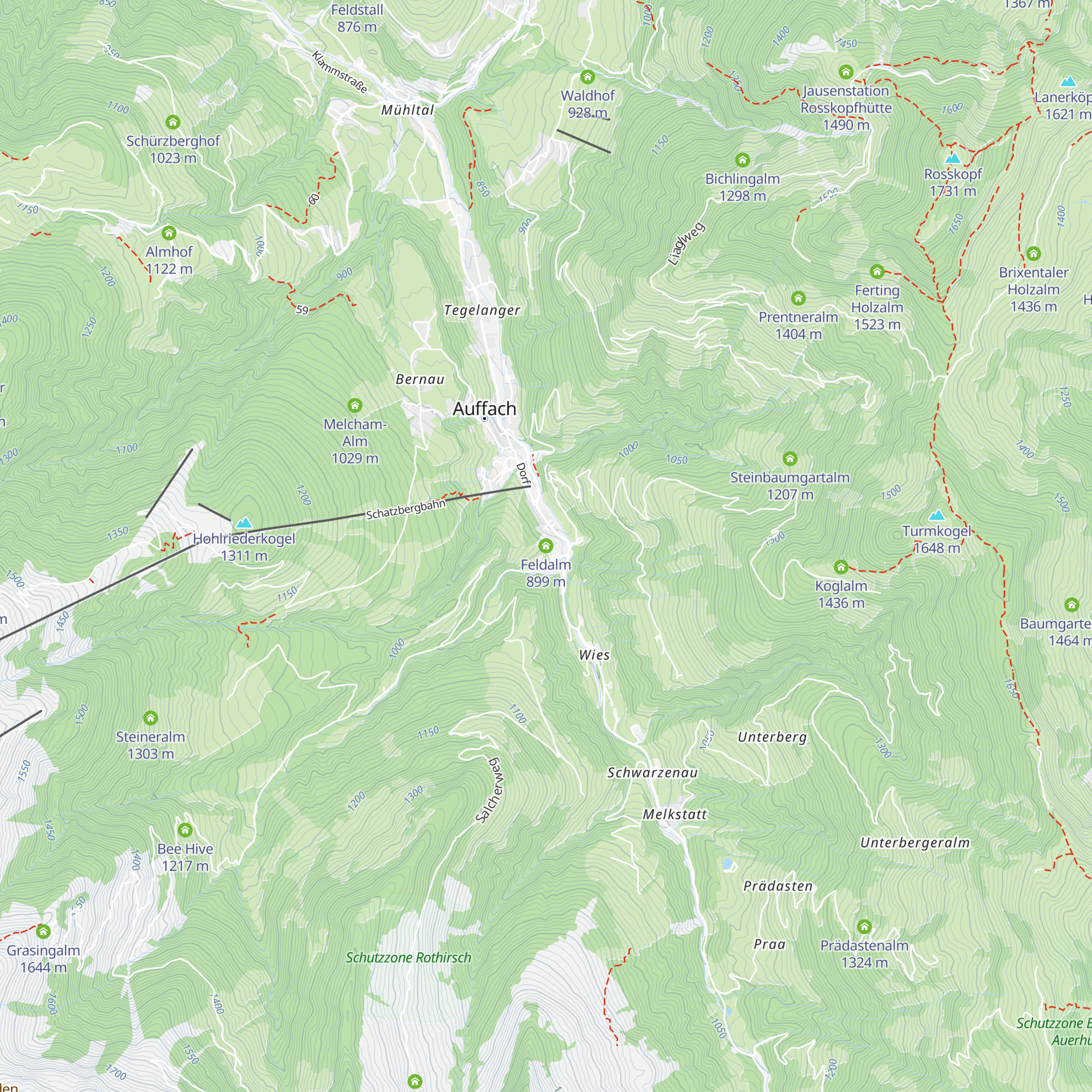 Feldalm map